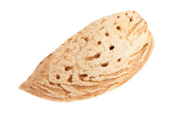 almond isolated on white background, full depth of field