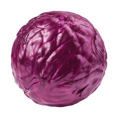 Obraz premium red cabbage, isolated on white background, full depth of field