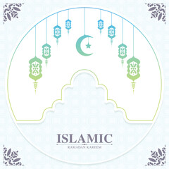 colorful islamic arabic pattern background
