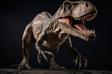 Fototapeta premium Tyrannosaurus rex 3d render. Generative AI.