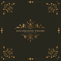 Elegant decorative frame design background