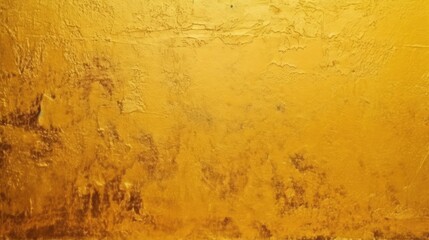 Obraz premium Yellow gold wall background. Generative AI.