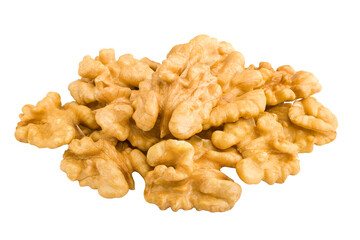 walnut, nut, isolated on white background, full depth of field