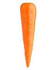 carrot isolated on white background, full depth of field