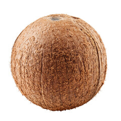 coconut, isolated on white background, full depth of field