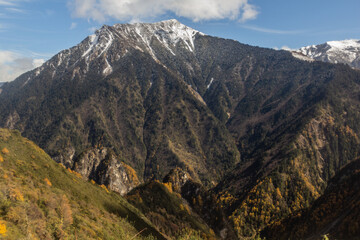 Fototapeta na wymiar Tall mountain in Sichuan province, China