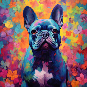 Bulldog Francês Pintura