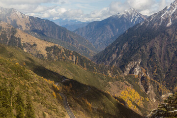 Obraz premium Pitiao river valley in Sichuan province, China