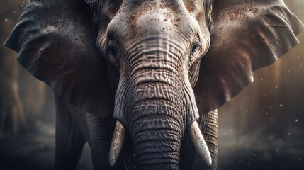 Elephants walking on a dirt road