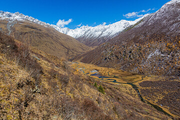 Haizi valley near Siguniang mountain in Sichuan province, China