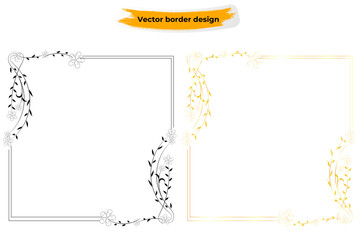 Decorative Frames Abstract Vintage Calligraphic Framing For Invitations And Postcards