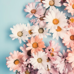 Daisy Flowers. Generative AI