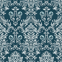 Damask Pattern. Generative AI