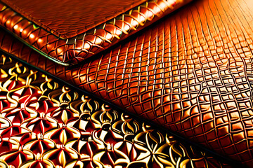luxury elegant embossed  paper leather texture with Generative AI technology