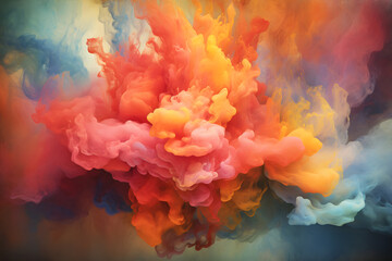  swirls of turbulent color, abstract background