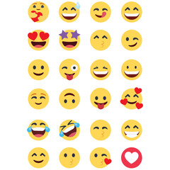 Emoji svg, Emoji SVG Bundle, Smiley Face Svg, Emoji Clipart, Emoji Svg, Happy Face Svg, Smiley Face Vector,