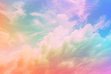 colorful rainbow sky background 