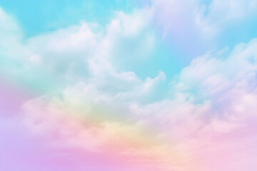 Obraz na płótnie Canvas colorful rainbow sky background Generative AI
