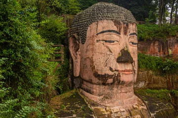 Fotobehang Historisch monument Giant Buddha in Leshan, Sichuan province, China