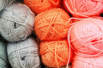 Balls of wool for creativity and hand knitting fashion products