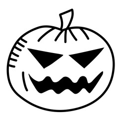 Hand Drawn Doodle Halloween Icon