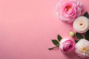 pink rose on a wooden background Add a pop of color to your project with this stunning floral background. Featuring vibrant flowers in full bloom, this photo will brighten up any design.