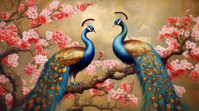 Beautiful peacock hot sale wallpaper