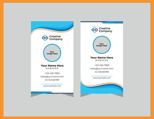 Professional Portrait Office Id Card Or Business Card Template