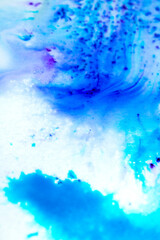Vibrant Paint Powder and Splashes in Watercolour Painting Exploding Colour Rainbows