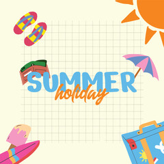SUMMER TIME POSTER ELEMENT DESIGN SALE.