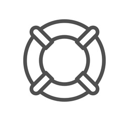 Insurance related icon outline and linear vector.