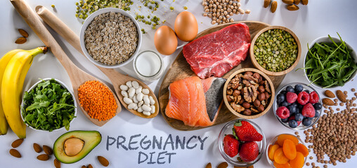 Food products recommended for pregnancy. Healthy diet