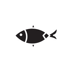 Obraz premium Fins Fish Animal Icon