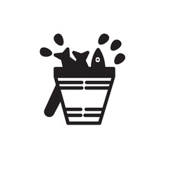 Bucket Catch Fish Icon