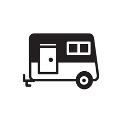 Camping Car Sleep Icon
