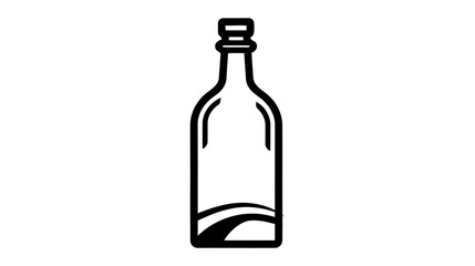 Bottle vector icon, logo isolated on white background