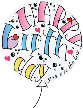 happy birthday balloon