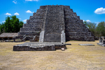 Mayapan a Mayan archaeological site near Mérida, Yucatán, Mexico