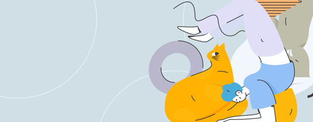 Practicing yoga for physical and mental health flat vector character concept operation hand drawn illustration
