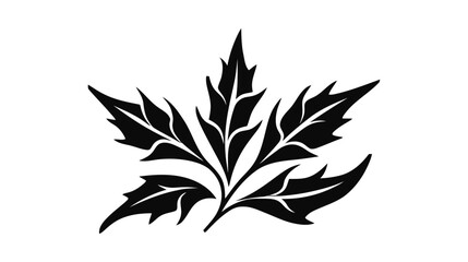 Celebration decorations flat line icon. Mistletoe symbol. Outline sign for mobile concept and web design, store