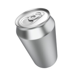 Blank 500 ml beer can isolated. Png transparency