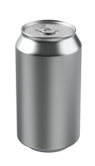 Blank 500 ml beer can isolated. Png transparency