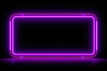 Neon tube Frame Pink Blue orange purple Abstract background, Ai Generative