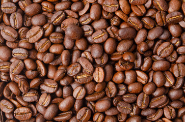 Full frame Coffee of Beans background