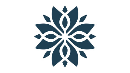 Snowflake icon, vector logo isolated on white background