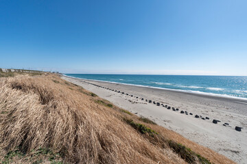 静岡県の浜岡砂丘の海岸