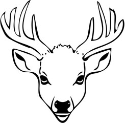 deer head silhouette | deer head vector illustration | Silhouette of a deer svg black