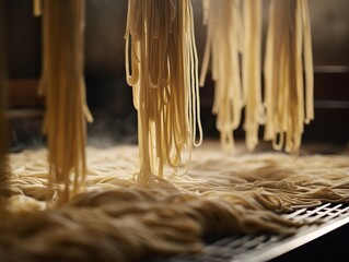 The Delicate Details of a Fresh Pasta Making - obrazy, fototapety, plakaty