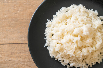 cooked rice on plate