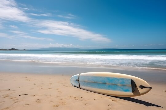 "Summer Surfboard Seascape"